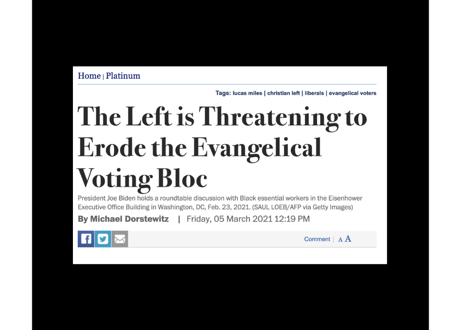 FEATURED ON NEWSMAX | The Left is Threatening to Erode the Evangelical Voting Bloc